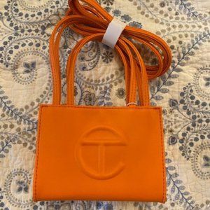 Telfar Small Orange Shopping Bag